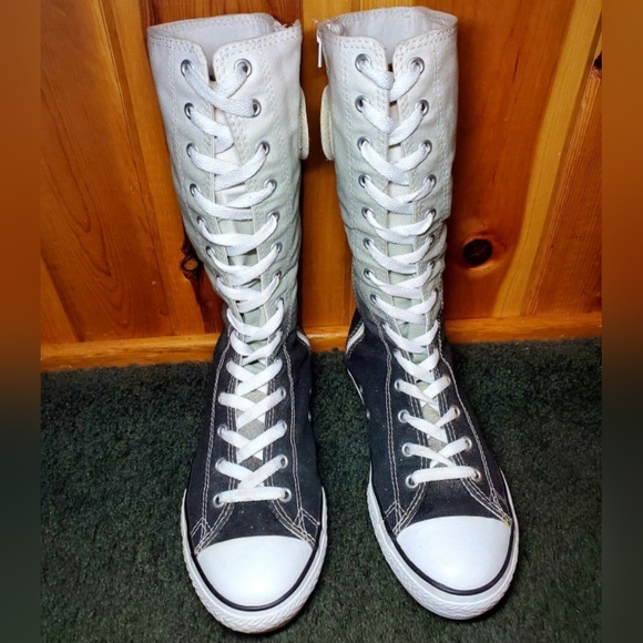 RARE Vintage Converse All Star Chuck Taylor X-HI Calf/Knee high Women 5.5 - Picture 3 of 11
